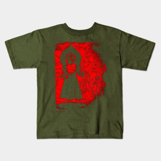 Braxton County Monster #2 Red (For Brandon A ;) ) Kids T-Shirt by AWSchmit